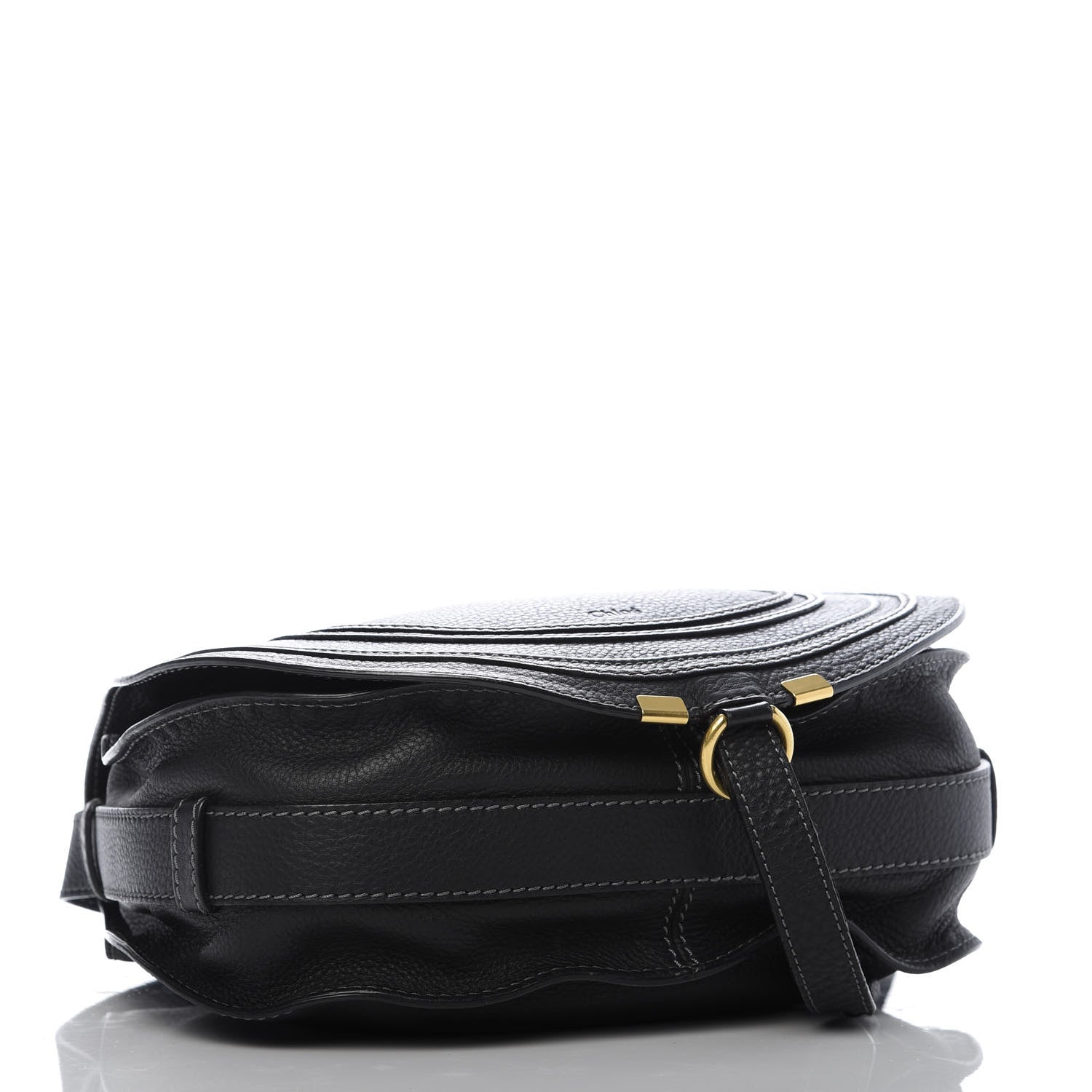 Chloe Calfskin Medium Marcie Round Crossbody Bag Black 4 of 10
