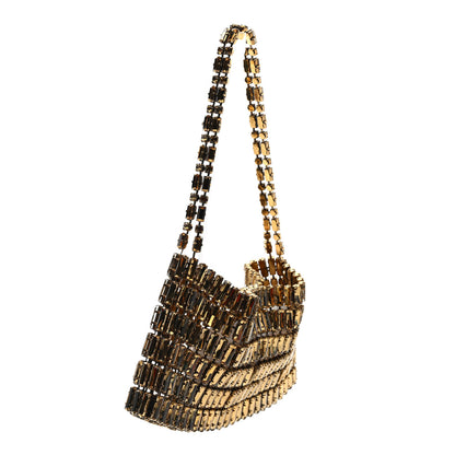 Saint Laurent Crystal Embellished Minaudiere Small Bag Bronze 3 of 8