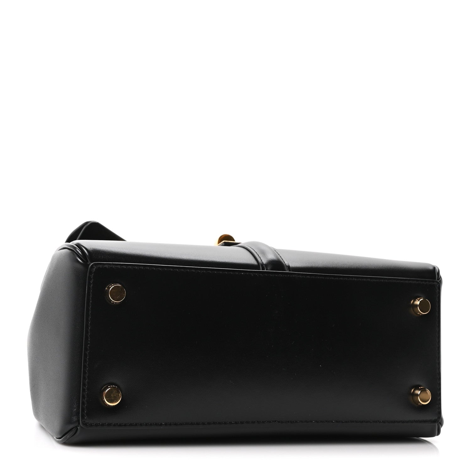 Celine Satinated Calfskin Small 16 Top Handle Bag Black 4 of 12