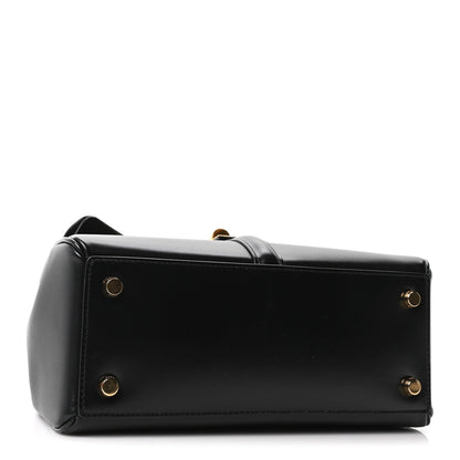Celine Satinated Calfskin Small 16 Top Handle Bag Black 4 of 12