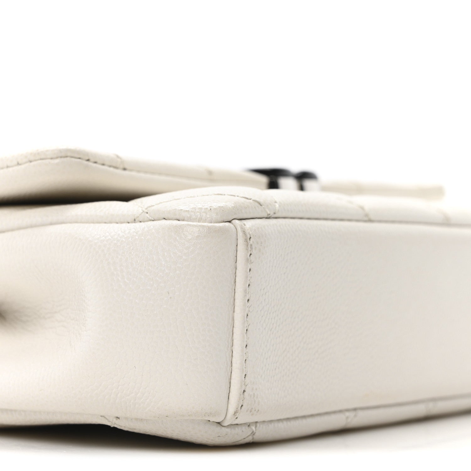Chanel Caviar Quilted My Everything Small Flap White Black 9 of 10