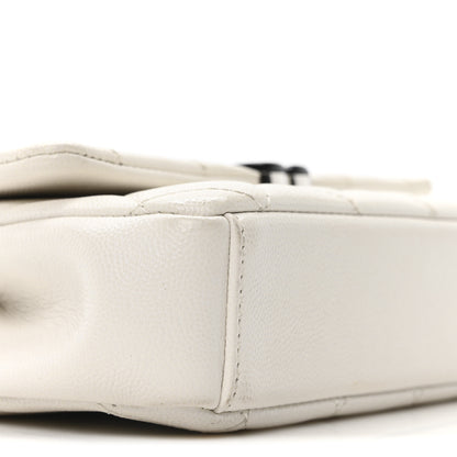 Chanel Caviar Quilted My Everything Small Flap White Black 9 of 10