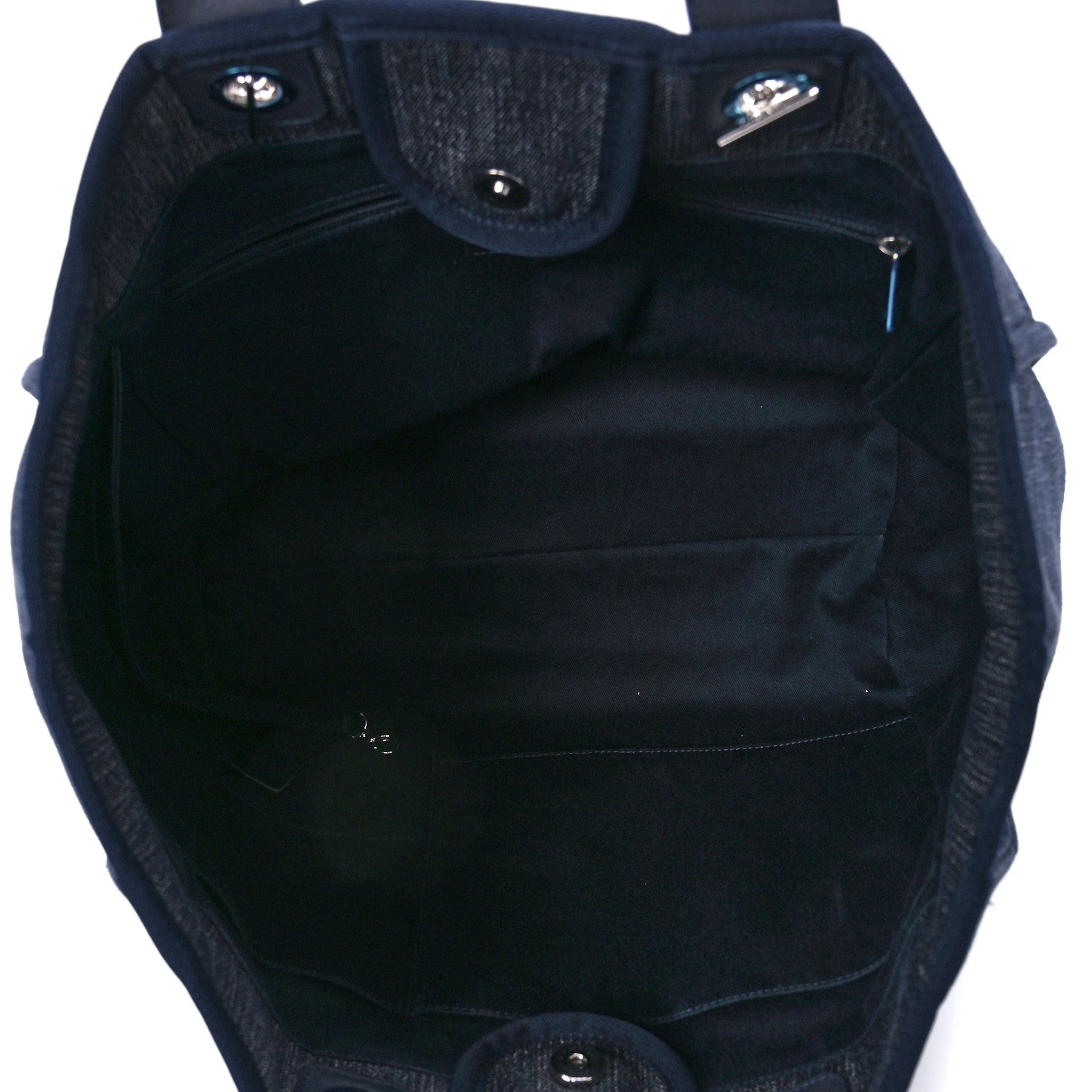 Chanel Denim Medium Deauville Tote Dark Blue 5 of 11