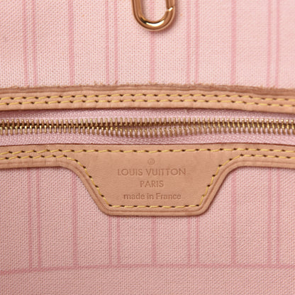 Louis Vuitton Damier Azur Neo Neverfull MM Rose Ballerine 8 of 10