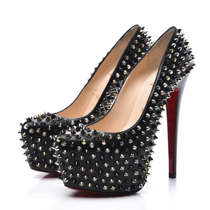 Christian Louboutin Nappa Daffodile Spikes 160 Pumps 37.5 Black 3 of 9