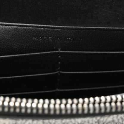 Saint Laurent Metallic Calfskin Classic Monogram Kate Tassel Chain Wallet Gun Metal 6 of 10