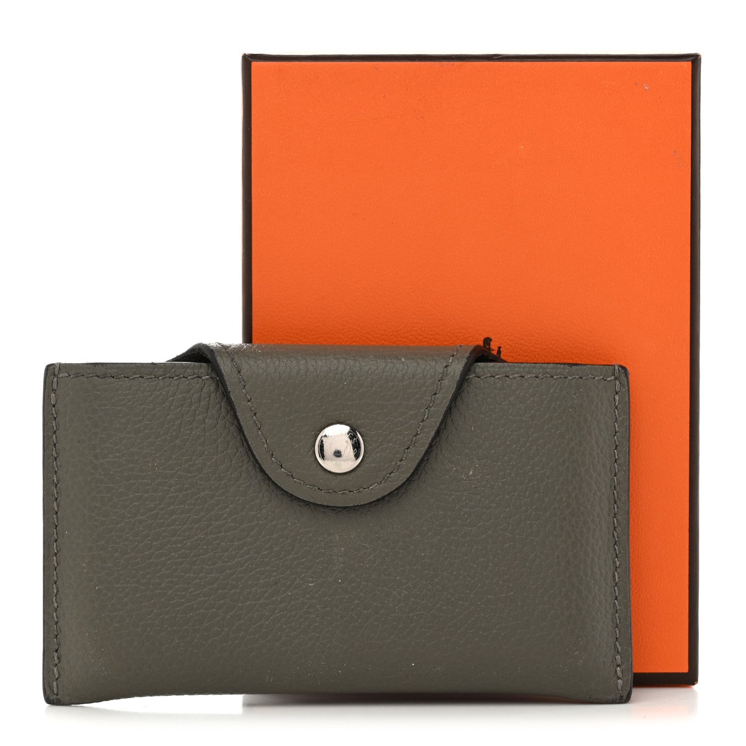 Hermes Evercolor Iliade Card Holder Gris Meyer 1796226 – FASHIONPHILE
