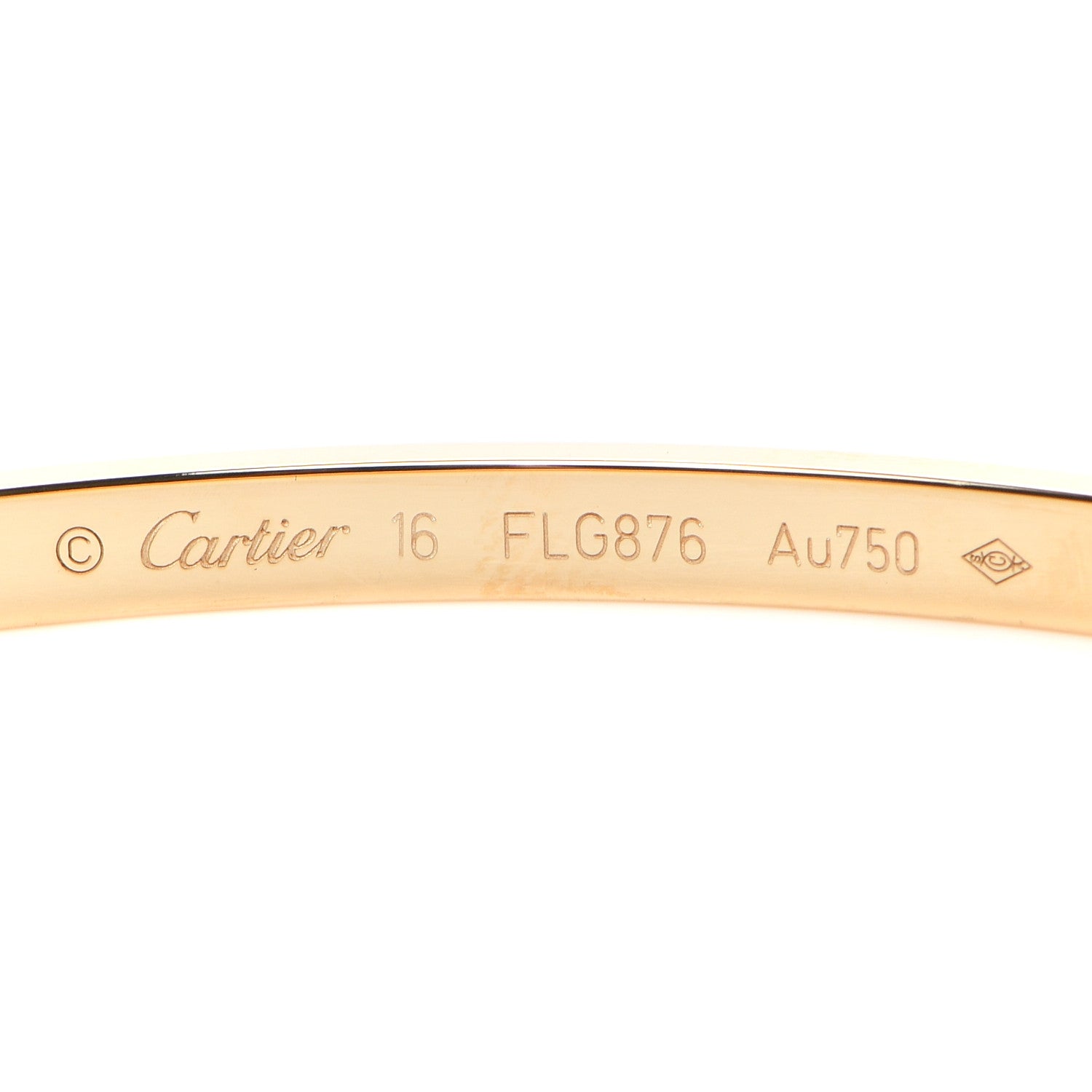 Cartier 18K Yellow Gold Small LOVE Bracelet 16 4 of 6