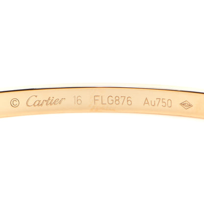 Cartier 18K Yellow Gold Small LOVE Bracelet 16 4 of 6