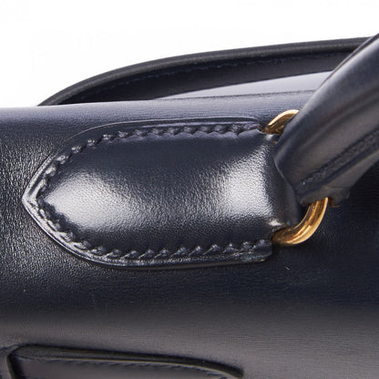 Hermes Box Kelly Retourne 32 Indigo 8 of 40