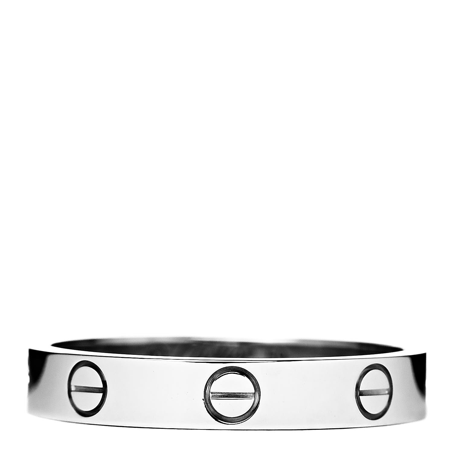 Cartier 18K White Gold 3.5mm LOVE Wedding Band Ring 59 8.75 3 of 6