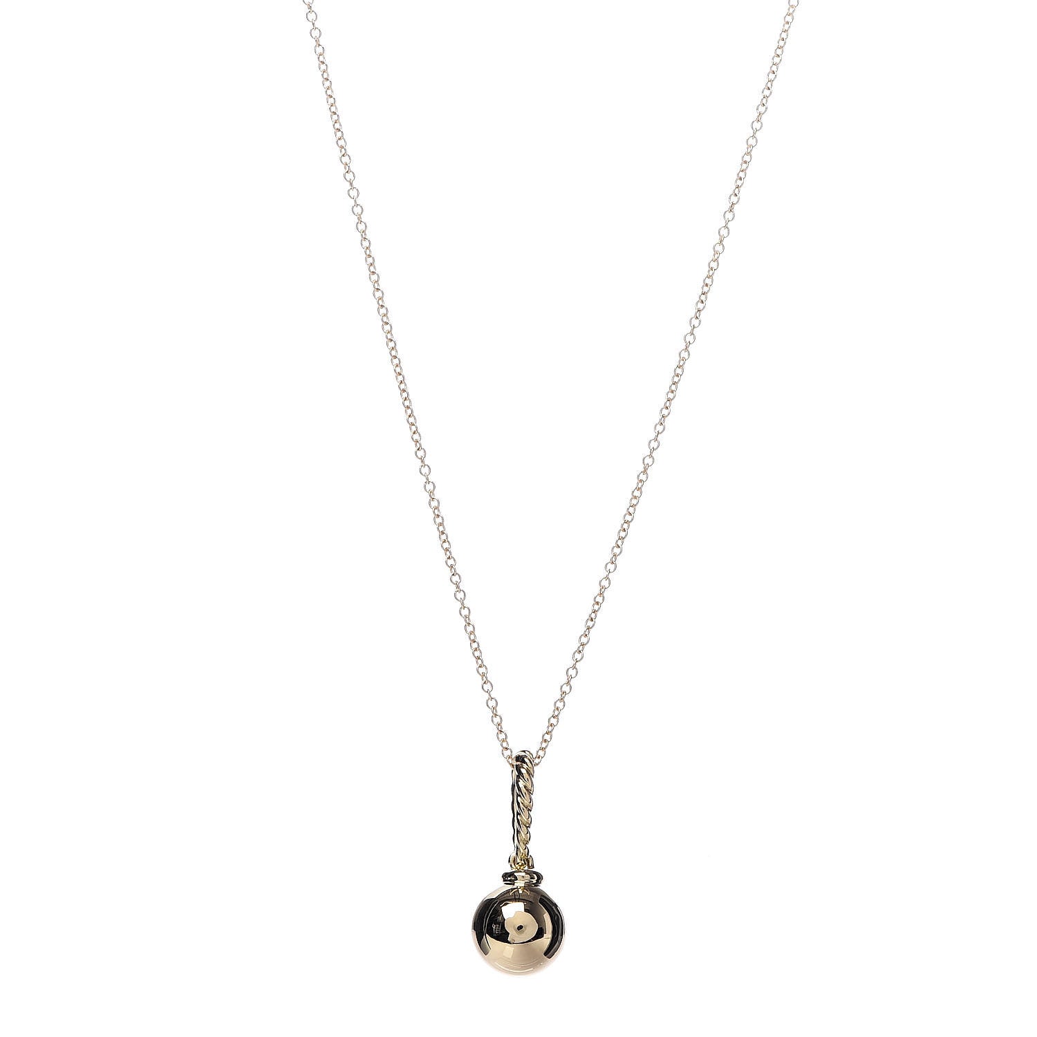 David Yurman 18K Yellow Gold Solari Drop Necklace 1 of 6