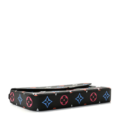 Louis Vuitton Game On Felicie Chain Wallet Black 4 of 9