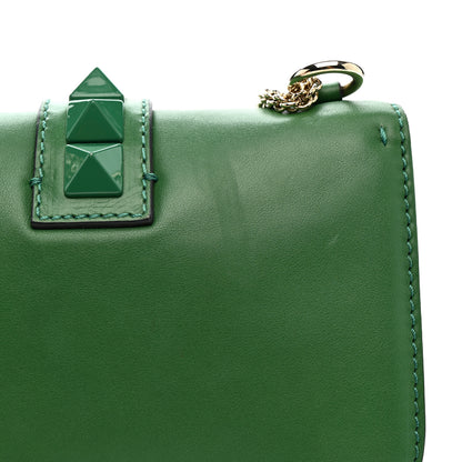 Valentino Garavani Vitello Small Glam Lock Rockstud Flap Gea Green 15 of 15
