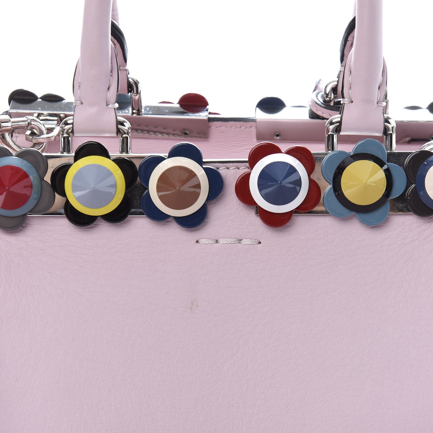 Vitello Dolce Plexiglass Flowerland Studded Mini 3Jours Tote Peonia Multicolor