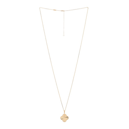 Van Cleef & Arpels 18K Yellow Gold Guilloche Magic Alhambra Long Necklace 3 of 5