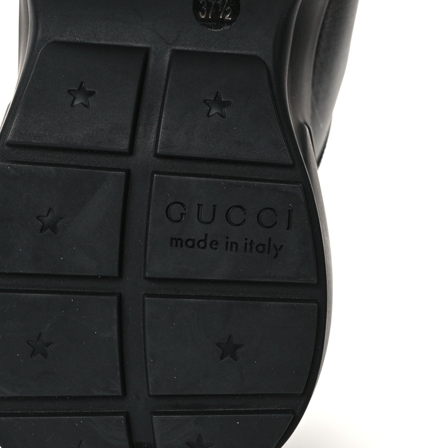 Gucci Dali Soft Calfskin Cut Out Interlocking G Womens Rhyton Sneakers 37.5 Black Ivoire 6 of 9