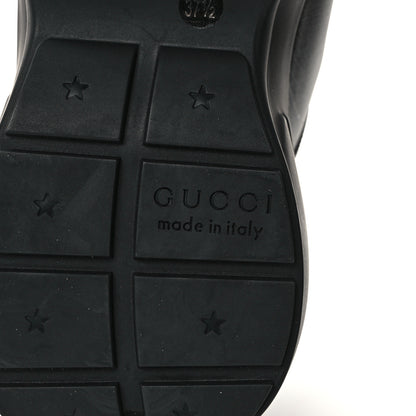Gucci Dali Soft Calfskin Cut Out Interlocking G Womens Rhyton Sneakers 37.5 Black Ivoire 6 of 9