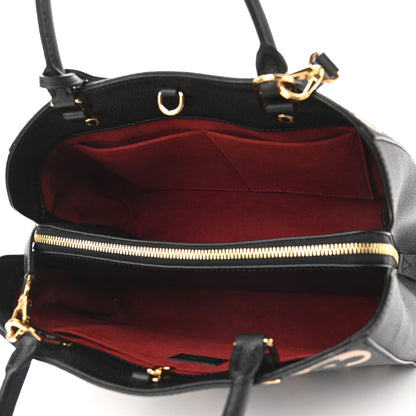 Louis Vuitton Empreinte Monogram Giant Montaigne MM Black Beige 7 of 10