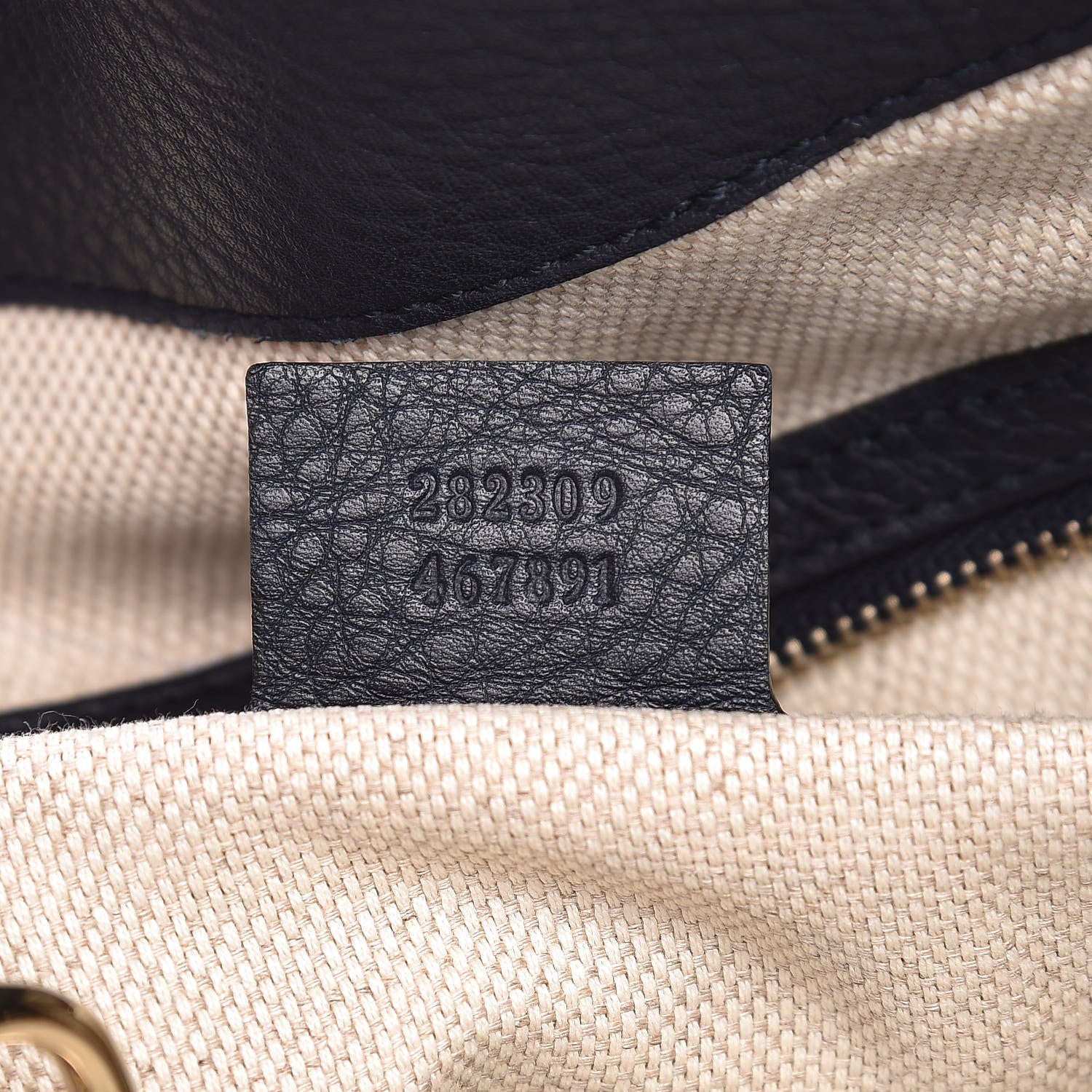 Gucci Pebbled Calfskin Medium Soho Shoulder Bag Blue 7 of 11