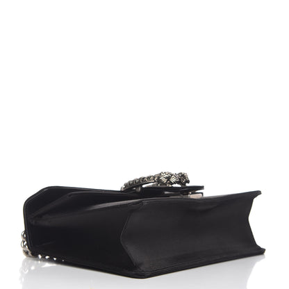 Gucci Satin Silk Crystal Small Dionysus Shoulder Bag Black Black Diamond 4 of 12