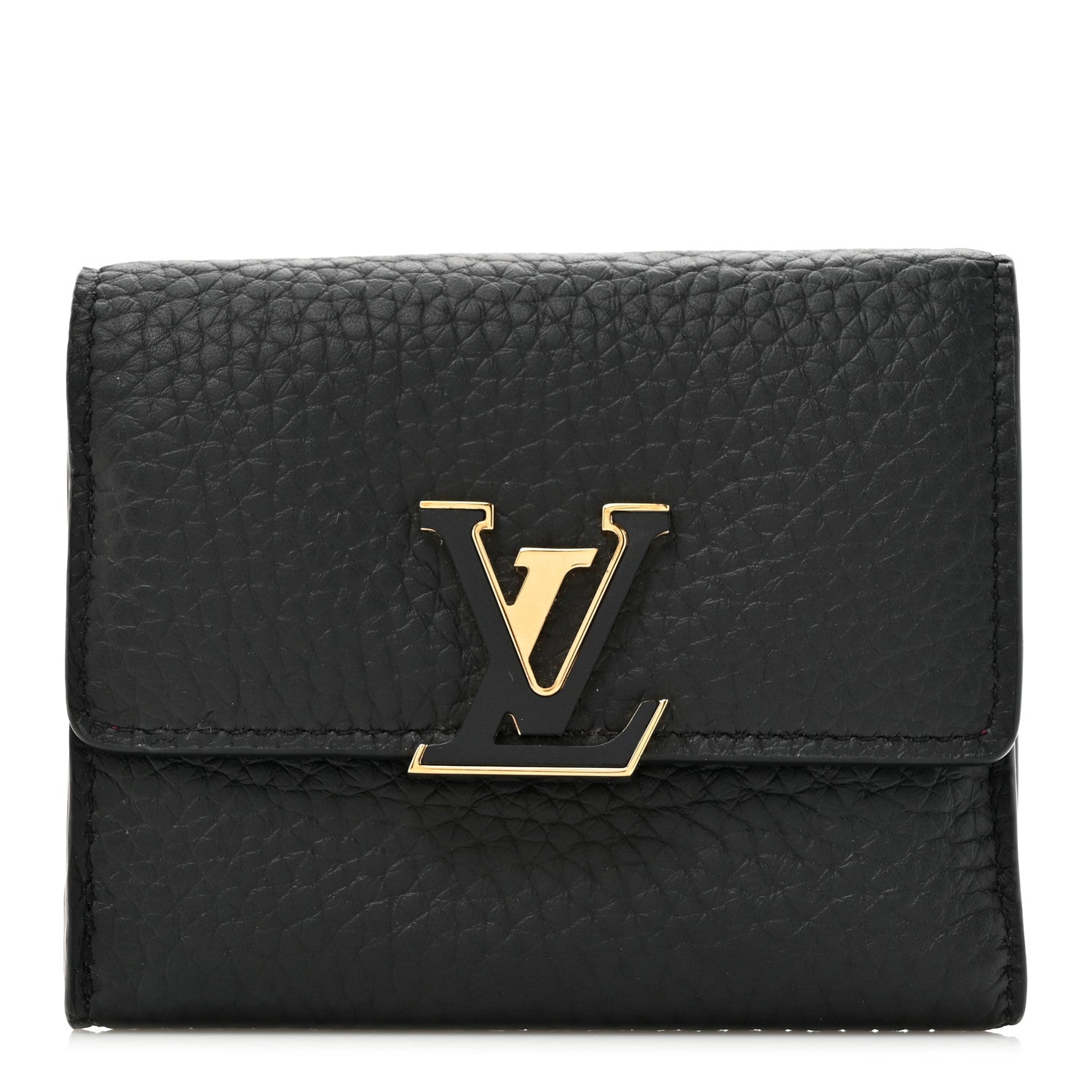 Louis Vuitton Taurillon Capucines XS Wallet Black 1 of 8