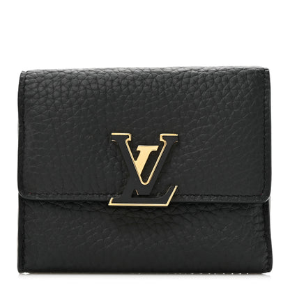 Louis Vuitton Taurillon Capucines XS Wallet Black 1 of 8