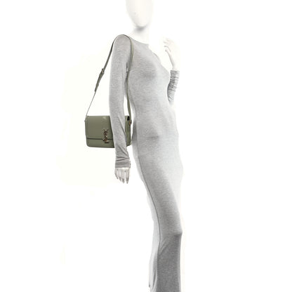 Saint Laurent Box Calfskin Monogram Medium Solferino Satchel Light Sage 2 of 11