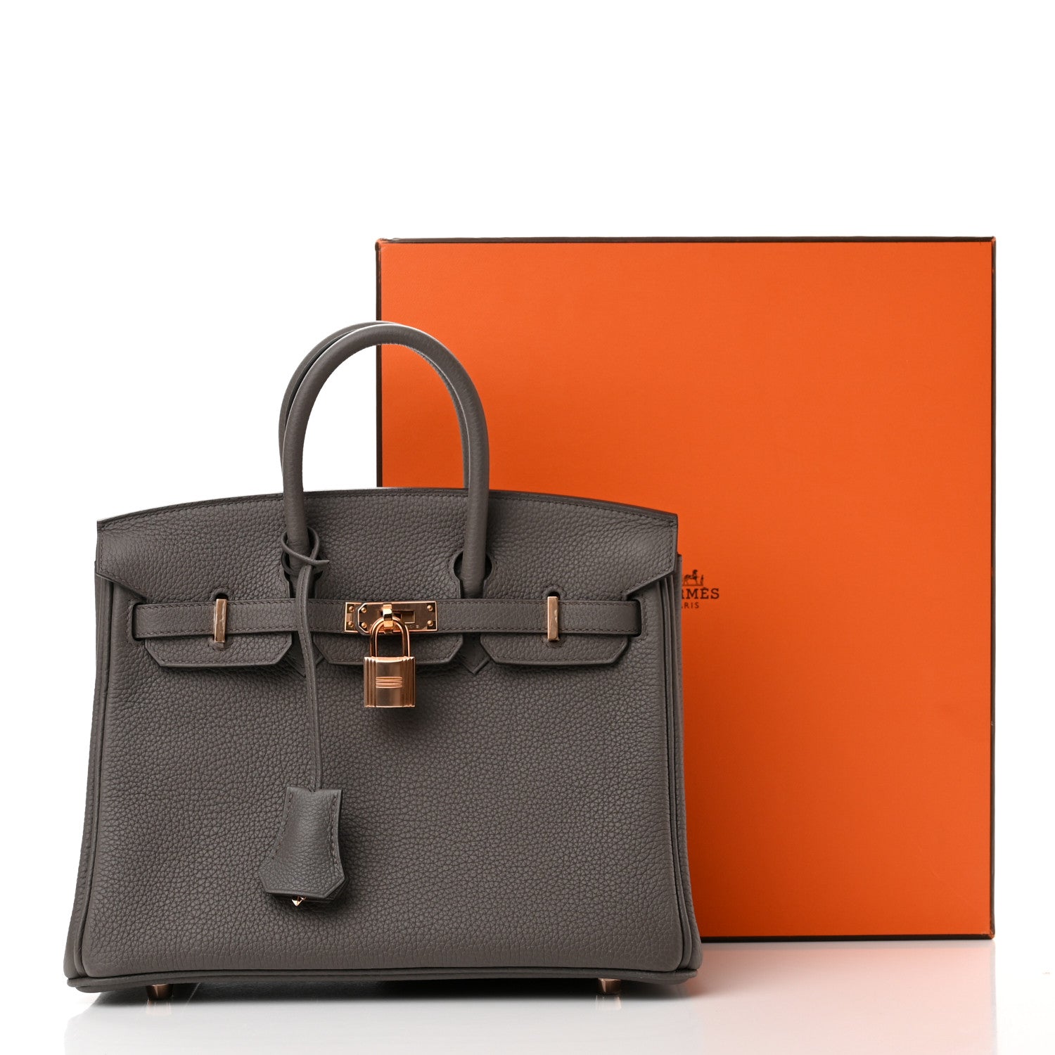 Hermes Togo Birkin 25 Etain 11 of 11