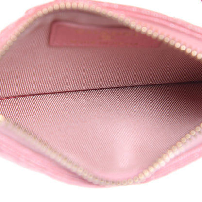 Chanel Iridescent Caviar Quilted Flap Zip Card Holder Pink 5 of 8