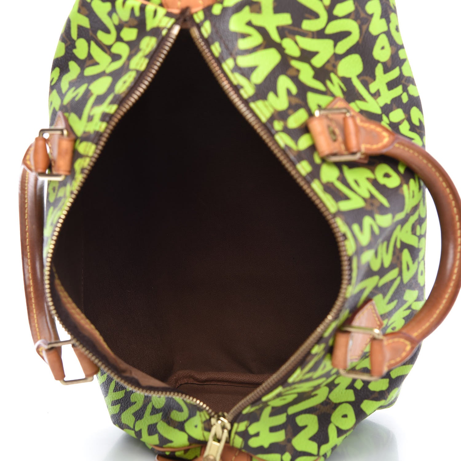 Louis Vuitton Monogram Graffiti Speedy 30 Green 6 of 11