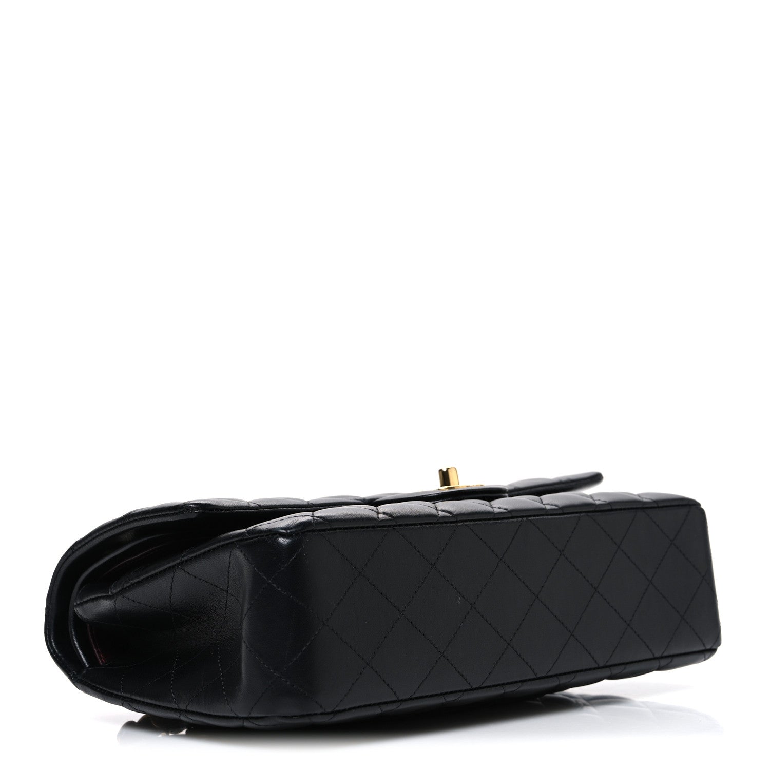 Chanel Lambskin Quilted Medium Double Flap Black 4 of 10