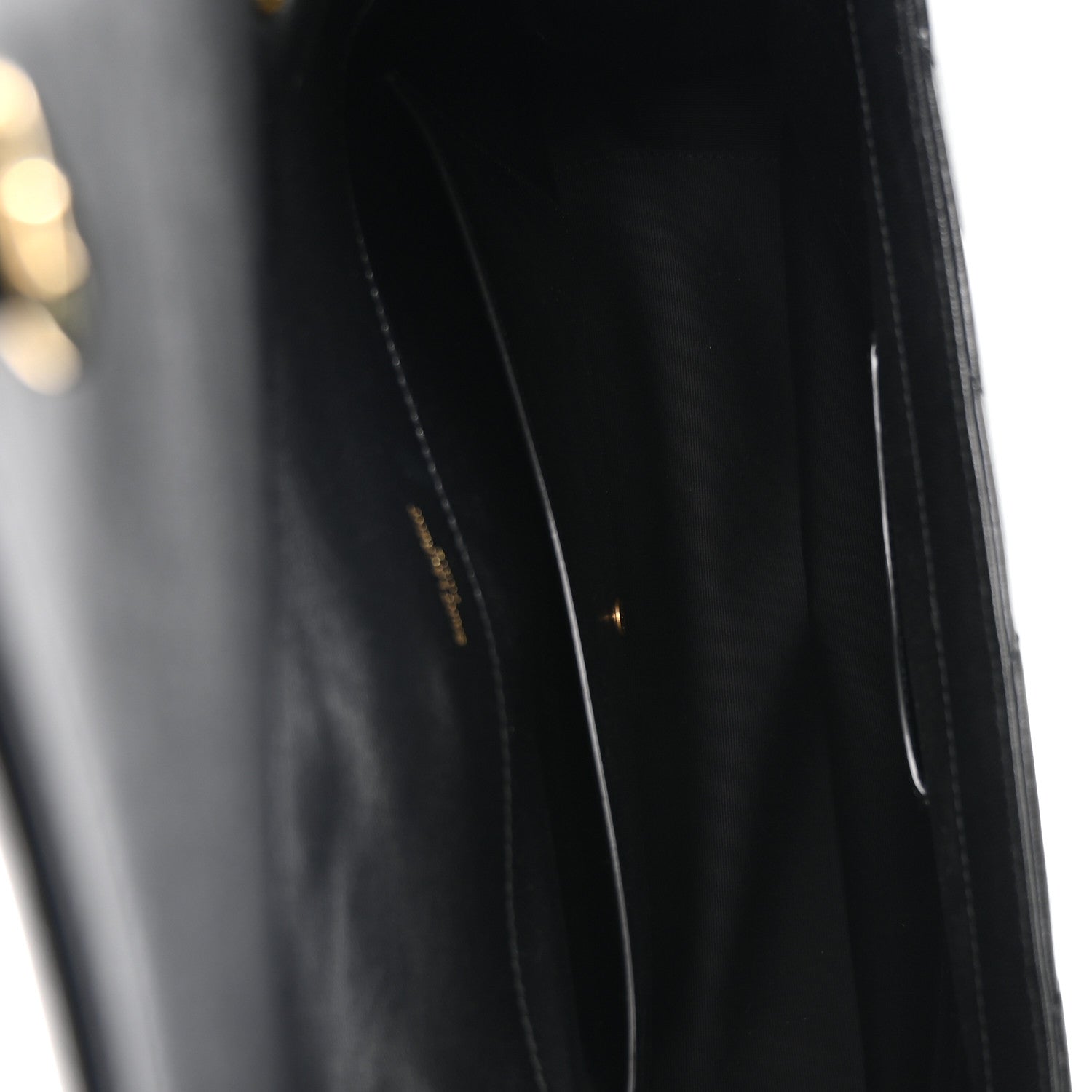 Saint Laurent Lambskin Chevron Quilted Large Loulou Black 6 of 11