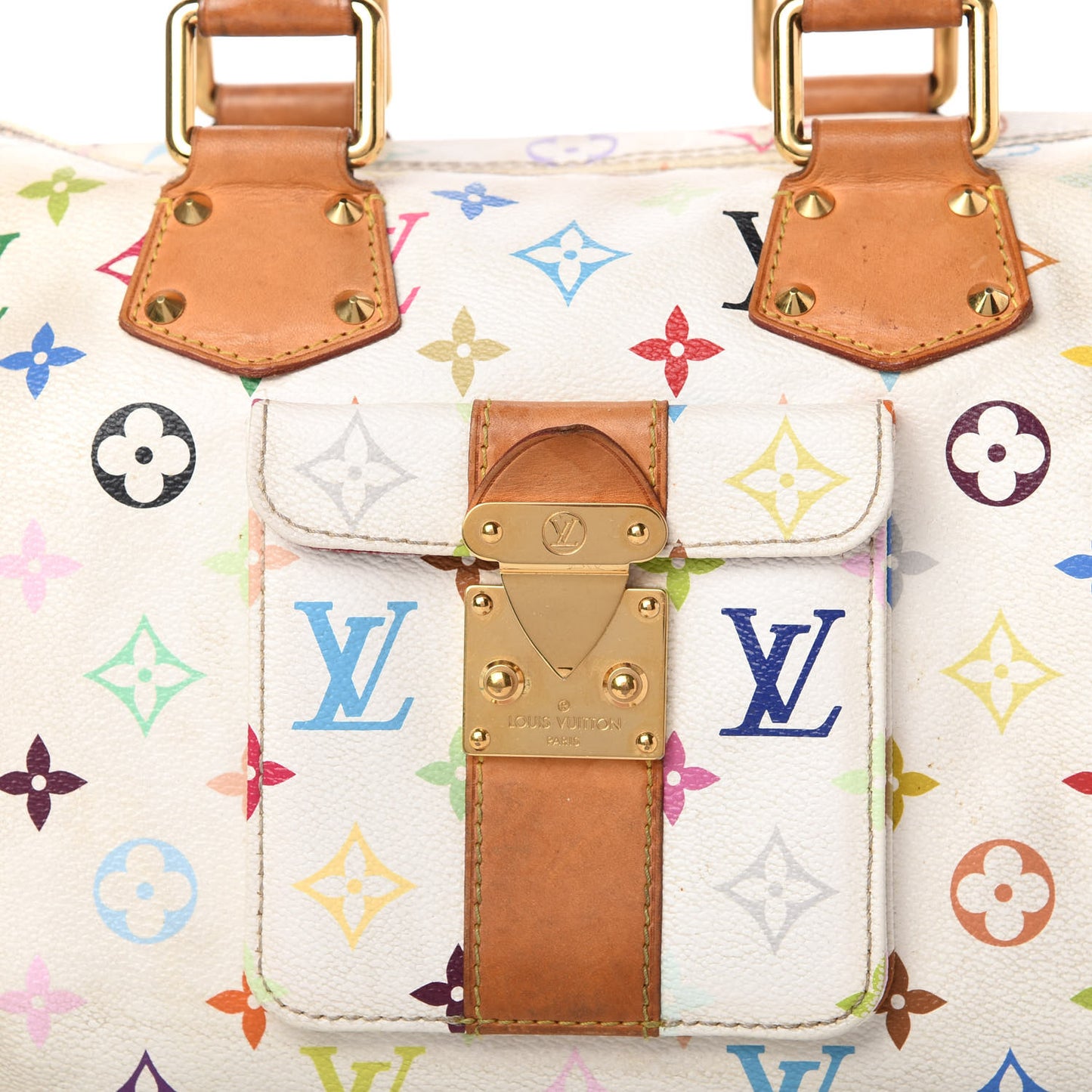 Monogram Multicolor Speedy 30 White