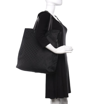 Gucci Nylon Monogram Vertical Tote Black 2 of 12