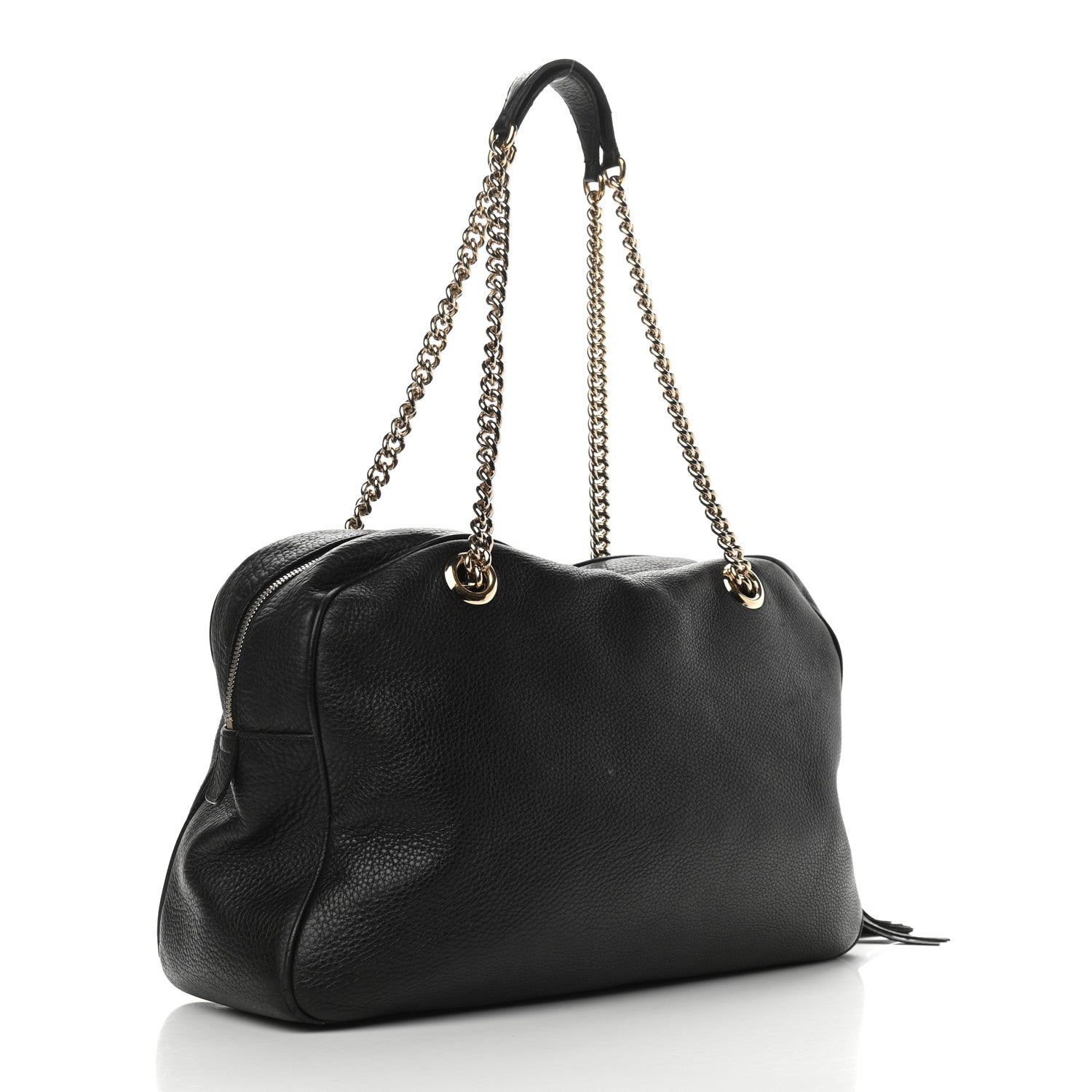 Gucci Pebbled Calfskin Medium Soho Bowler Black 3 of 12