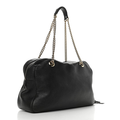 Gucci Pebbled Calfskin Medium Soho Bowler Black 3 of 12