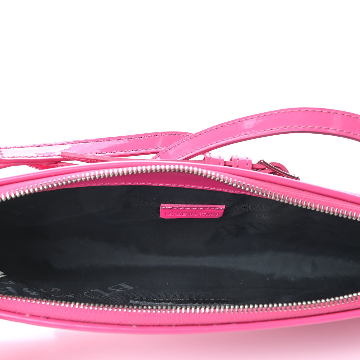 Burberry Patent Bridle Calfskin Parmoor Clutch Bag Pink 4 of 9