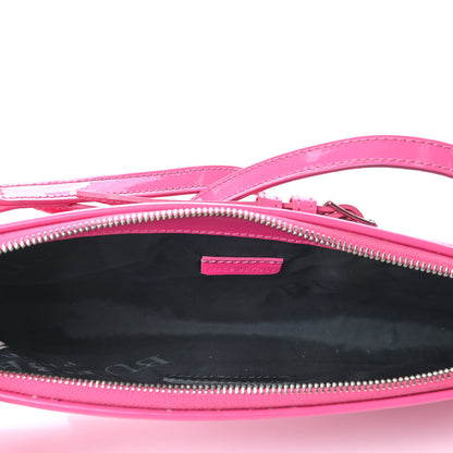 Burberry Patent Bridle Calfskin Parmoor Clutch Bag Pink 4 of 9