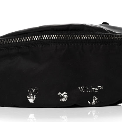 Off-White Canvas Logo Print Belt Bag Black 10 of 13