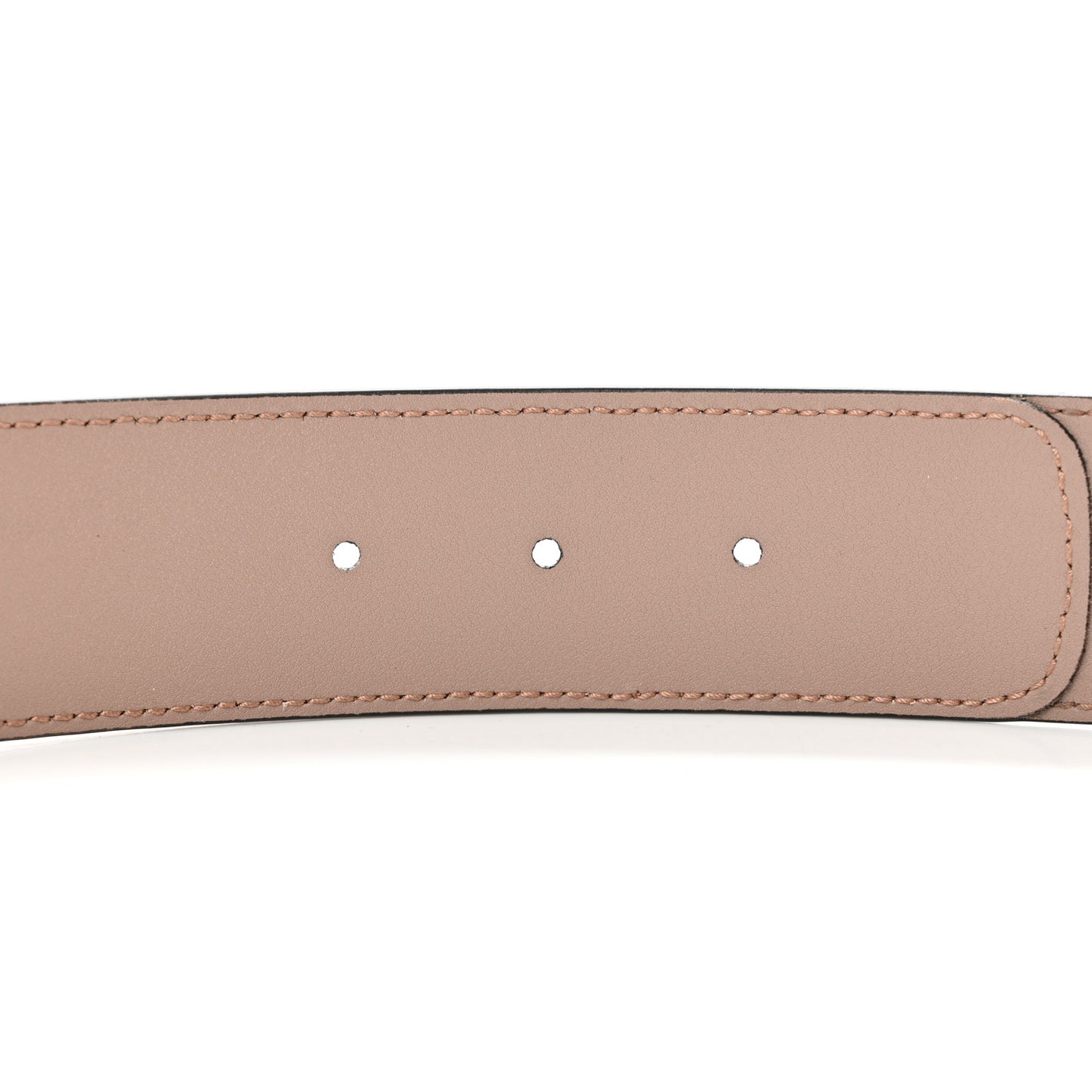GG Supreme Monogram Matte Plutone Calfskin Double G 40mm Belt 95 38 Beige Ebony Porcelain Rose