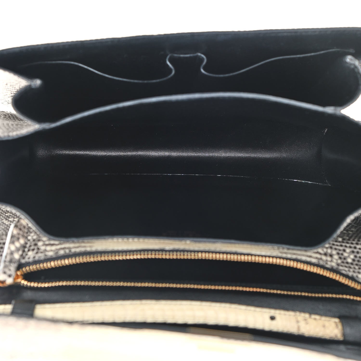 Celine Lizard Medium Classic Box Flap Bag Natural 5 of 9