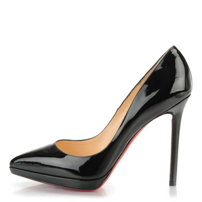 Christian Louboutin Patent Pigalle Plato 120 Pumps 39.5 Black 1 of 6