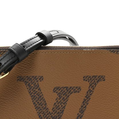 Louis Vuitton Reverse Monogram Giant Double Zip Pochette 7 of 10