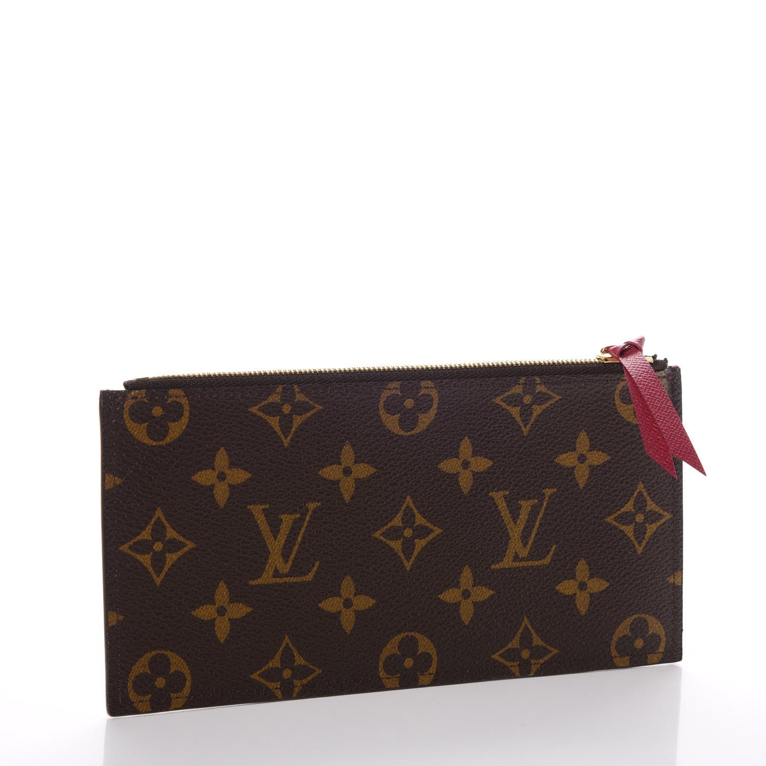 Louis Vuitton Monogram Felicie Chain Wallet Zippered Insert Fuchsia 3 of 6