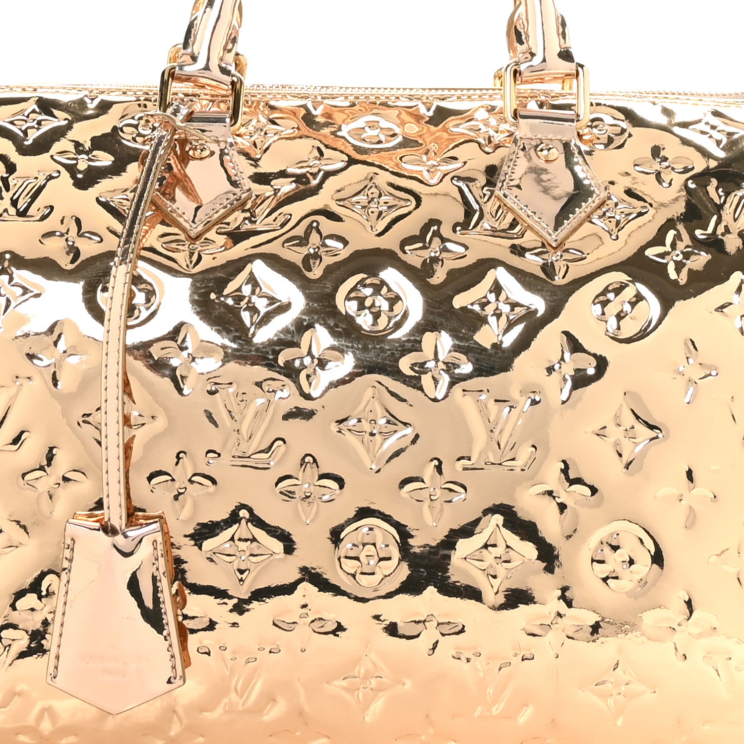 Louis Vuitton Monogram Miroir Speedy 30 Gold 7 of 11