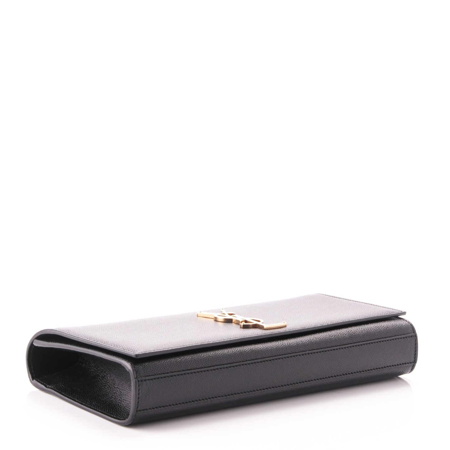 Grain De Poudre Classic Monogram Clutch Black
