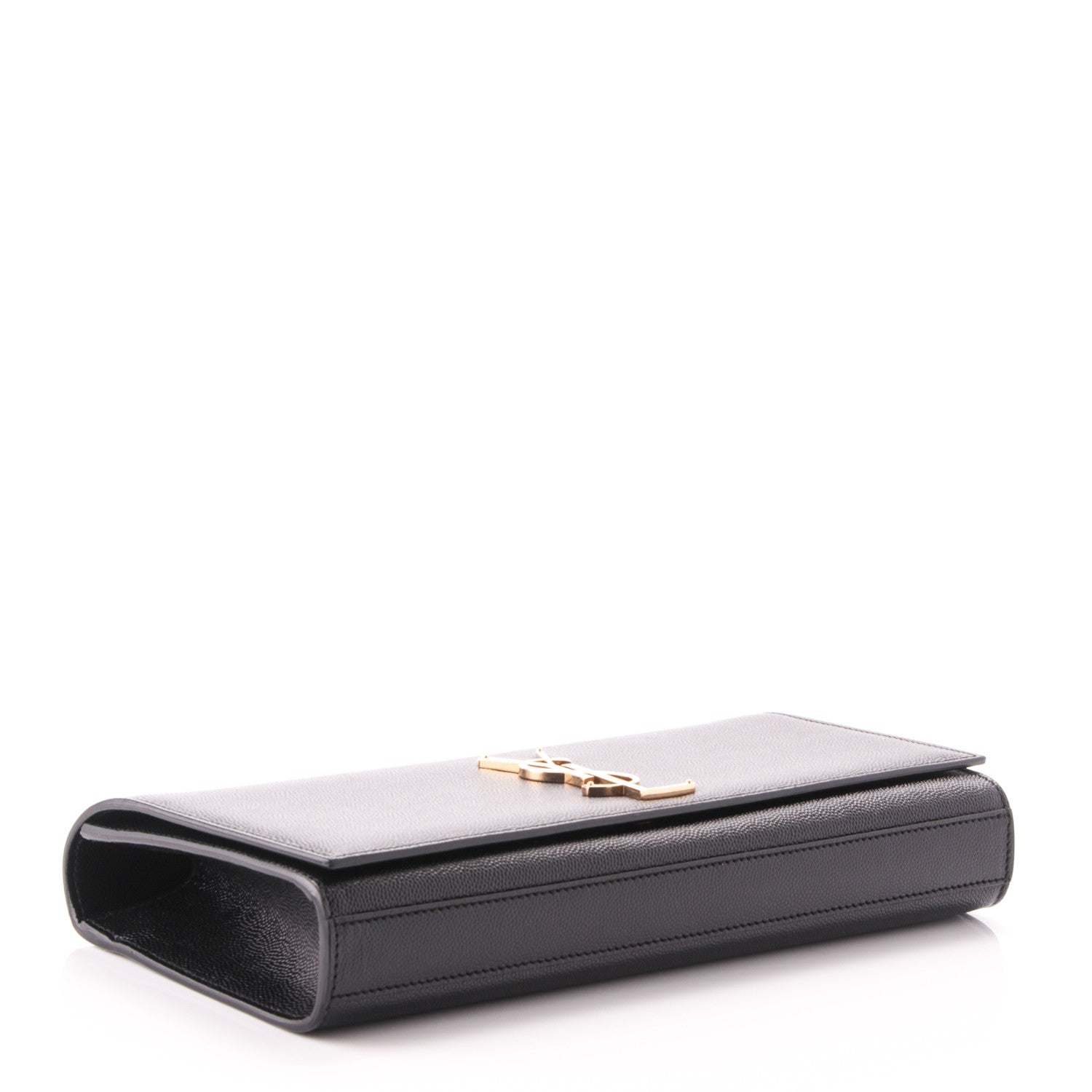 Saint Laurent Grain De Poudre Classic Monogram Clutch Black 4 of 7