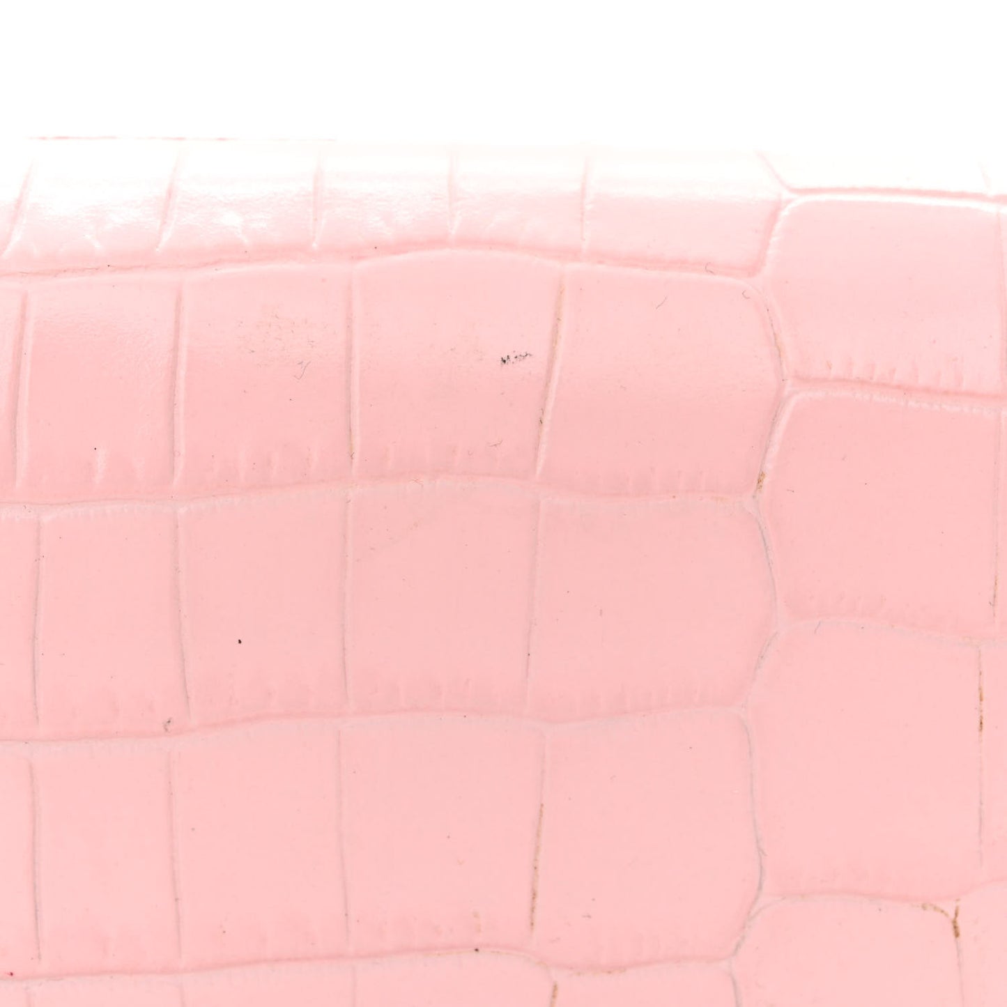 Calfskin Crocodile Embossed Skull Mini Crossbody Bag Pink