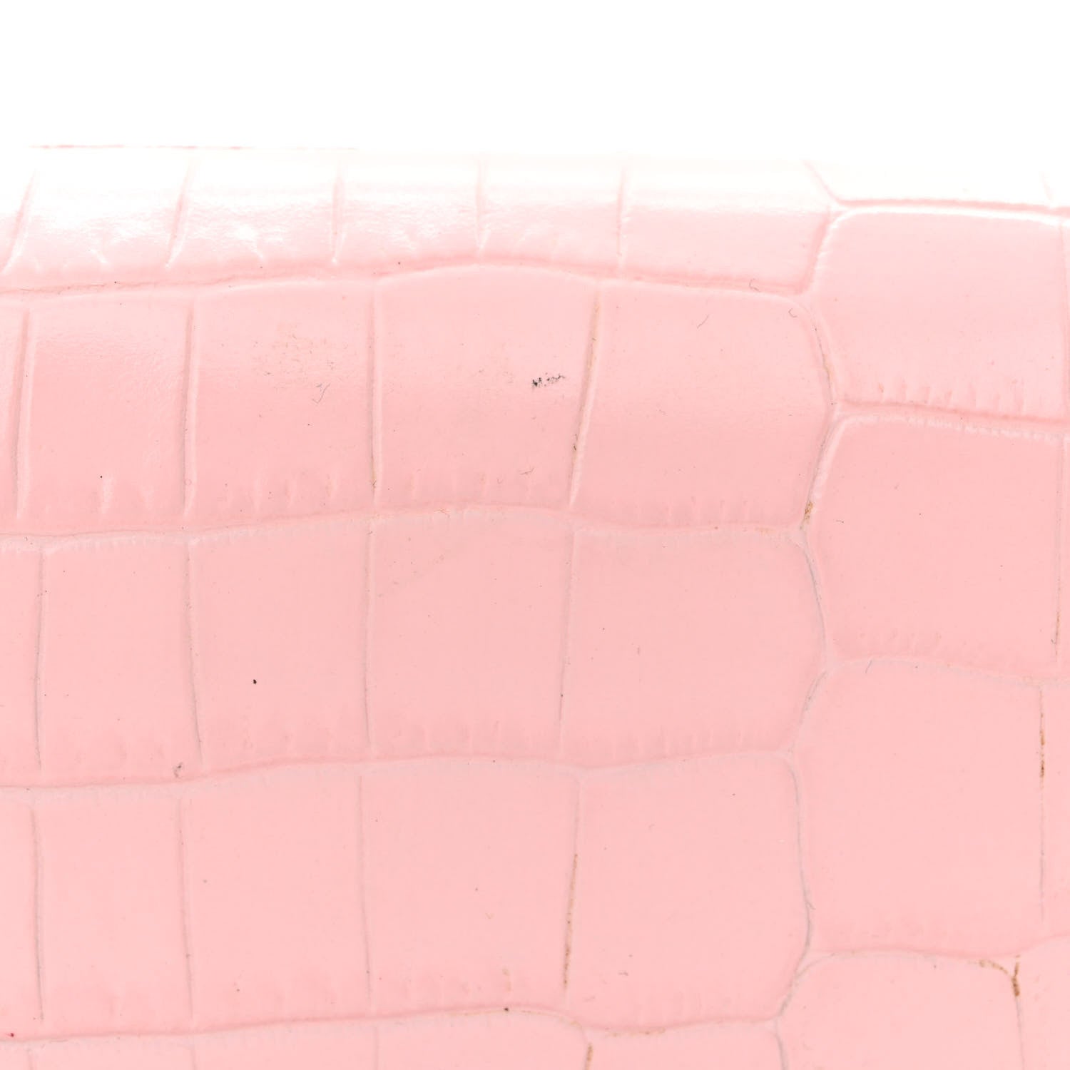 Alexander McQueen Calfskin Crocodile Embossed Skull Mini Crossbody Bag Pink 13 of 13